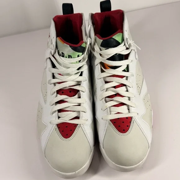 Air Jordan 7 Retro Hare White True Red Men's Size 12 - 304775-125 - Picture 12 of 13